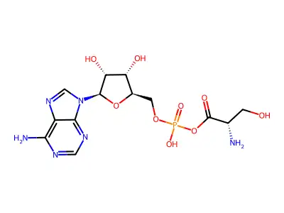 丝氨酰腺苷酸 structure