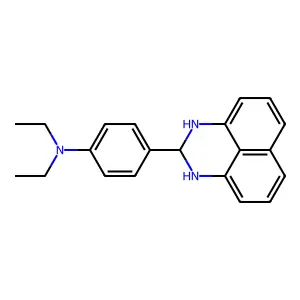 4-(2,3-dihydro-1H-perimidin-2-yl)-N,N-diethylaniline structure
