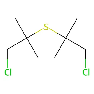 Sulfide, bis(2-chloromethyl-2-propyl)- structure