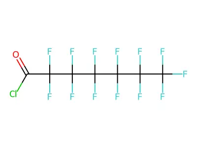 Perfluoroheptanoyl chloride structure
