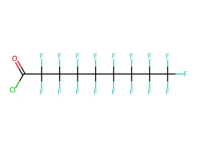 2,2,3,3,4,4,5,5,6,6,7,7,8,8,9,9,9-Heptadecafluorononanoyl chloride structure
