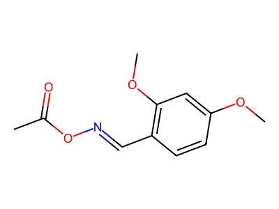 [(E)-(2,4-dimethoxyphenyl)methylideneamino] acetate structure