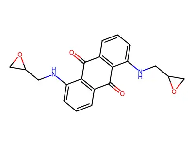 1,5-Bis(oxiran-2-ylmethylamino)anthracene-9,10-dione structure