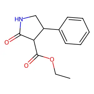 Ethyl 2-oxo-4-phenylpyrrolidine-3-carboxylate structure