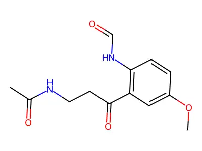 N1-乙酰基-N2-甲酰基-5-甲氧基犬尿胺 structure