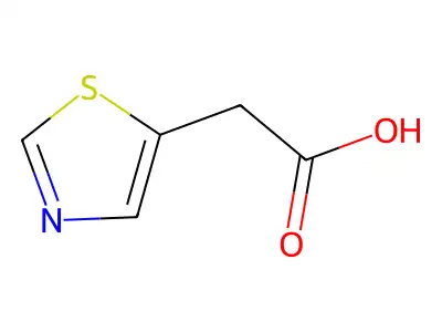 5-噻唑乙酸 structure