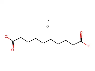 Dipotassium sebacate structure