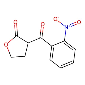 2(3H)-Furanone, dihydro-3-(2-nitrobenzoyl)- structure