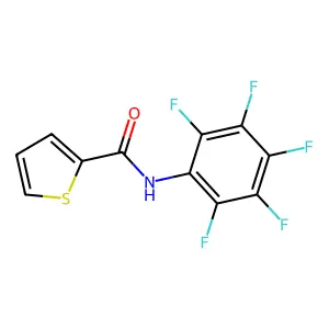 N-(pentafluorophenyl)thiophene-2-carboxamide structure