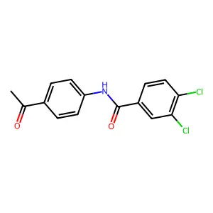 N-(4-acetylphenyl)-3,4-dichlorobenzamide structure