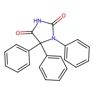 1,5,5-Triphenyl-2,4-imidazolidinedione structure