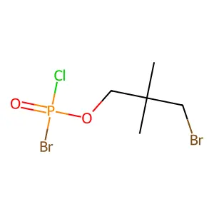 Phosphorobromidochloridic acid, 3-bromo-2,2-dimethylpropyl ester structure