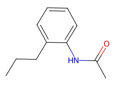 N-(2-propylphenyl)acetamide structure