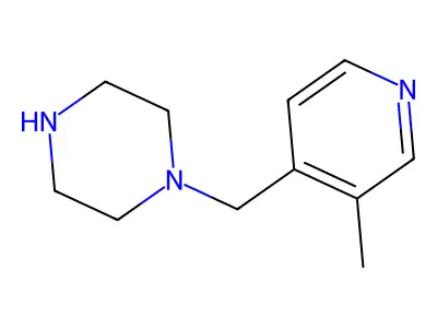 1-[(3-Methylpyridin-4-yl)methyl]piperazine structure