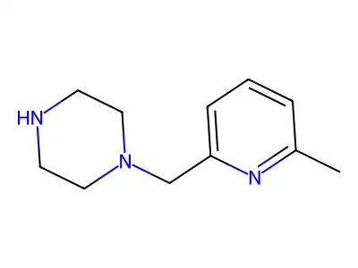 1-[(6-Methylpyridin-2-yl)methyl]piperazine trihydrochloride structure