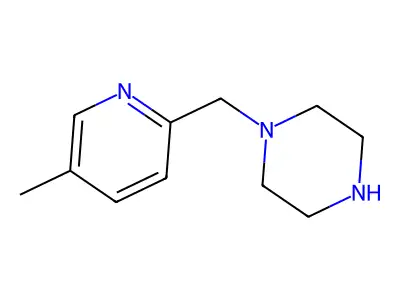 1-[(5-Methylpyridin-2-yl)methyl]piperazine structure
