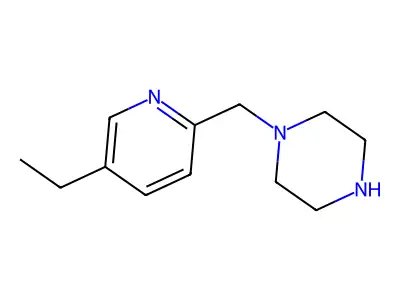 1-[(5-Ethyl-2-pyridinyl)methyl]piperazine structure