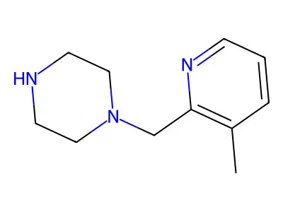 1-[(3-Methylpyridin-2-yl)methyl]piperazine structure