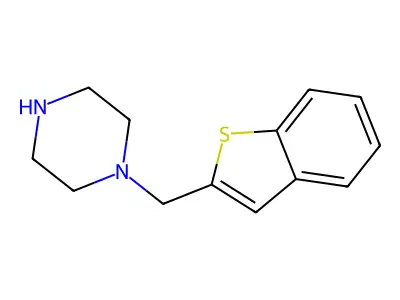 1-(Benzo[b]thiophen-2-ylmethyl)piperazine structure