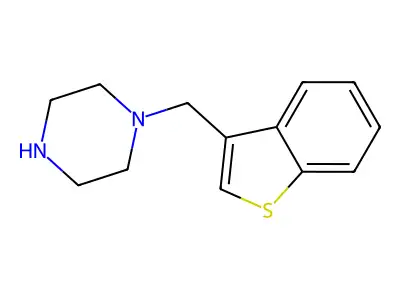1-(1-Benzothiophen-3-ylmethyl)piperazine structure