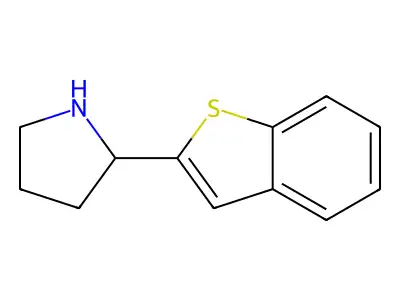 2-(1-Benzothien-2-yl)pyrrolidine structure