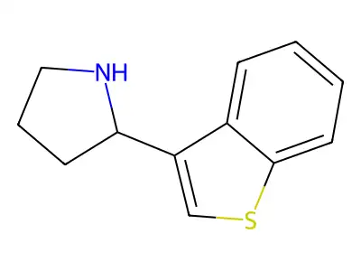 2-(1-Benzothiophen-3-yl)pyrrolidine structure