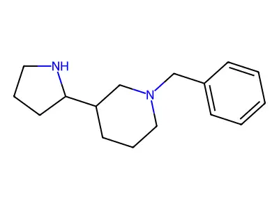 1-Benzyl-3-(pyrrolidin-2-yl)piperidine structure