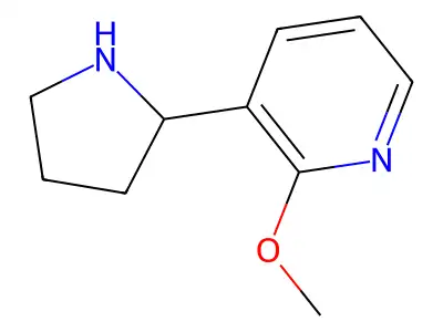 2-Methoxy-3-(pyrrolidin-2-yl)pyridine structure