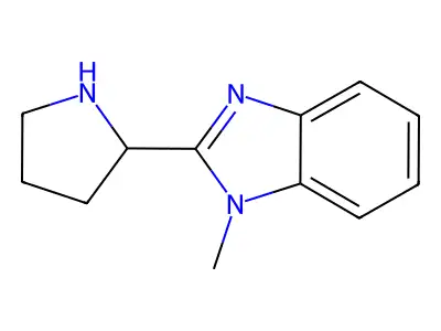 1-Methyl-2-pyrrolidin-2-ylbenzimidazole structure