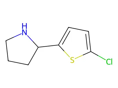 2-(5-Chloro-2-thienyl)pyrrolidine structure