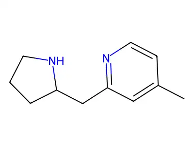 4-Methyl-2-(pyrrolidin-2-ylmethyl)pyridine structure