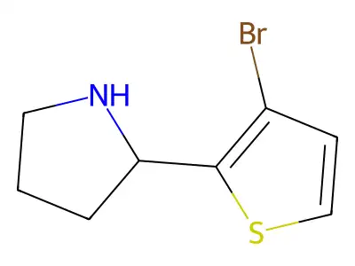 2-(3-Bromothiophen-2-yl)pyrrolidine structure