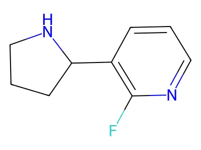 2-Fluoro-3-(pyrrolidin-2-yl)pyridine structure
