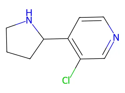 3-Chloro-4-(pyrrolidin-2-yl)pyridine structure