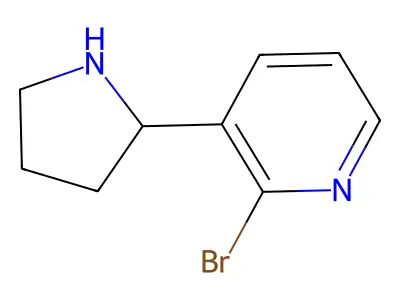 2-Bromo-3-(pyrrolidin-2-yl)pyridine structure