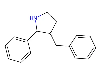 3-Benzyl-2-phenylpyrrolidine structure