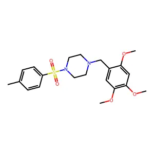 1-[(4-Methylphenyl)sulfonyl]-4-(2,4,5-trimethoxybenzyl)piperazine structure