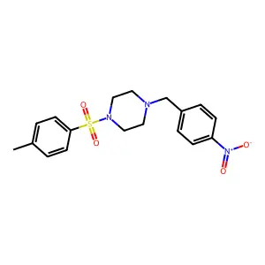 1-[(4-Methylphenyl)sulfonyl]-4-(4-nitrobenzyl)piperazine structure