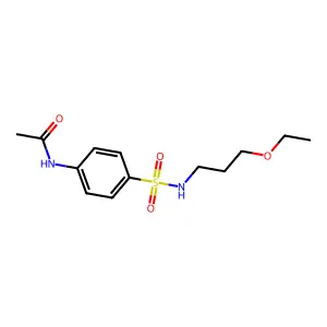 N-[4-(3-ethoxypropylsulfamoyl)phenyl]acetamide structure
