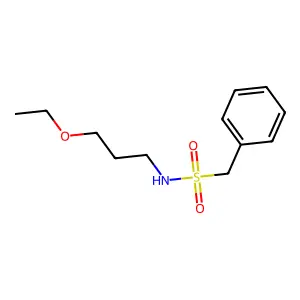 N-(3-ethoxypropyl)-1-phenylmethanesulfonamide structure