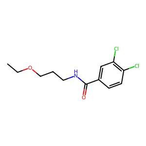 3,4-dichloro-N-(3-ethoxypropyl)benzamide structure