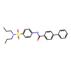 N-[4-(dipropylsulfamoyl)phenyl]-4-phenylbenzamide structure