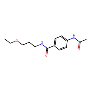 4-acetamido-N-(3-ethoxypropyl)benzamide structure