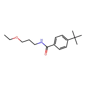 4-tert-butyl-N-(3-ethoxypropyl)benzamide structure