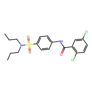 2,5-dichloro-N-[4-(dipropylsulfamoyl)phenyl]benzamide structure