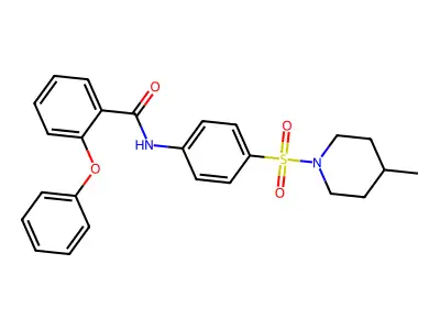 N-[4-(4-methylpiperidin-1-yl)sulfonylphenyl]-2-phenoxybenzamide structure