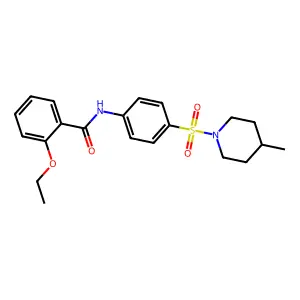 2-ethoxy-N-[4-(4-methylpiperidin-1-yl)sulfonylphenyl]benzamide structure