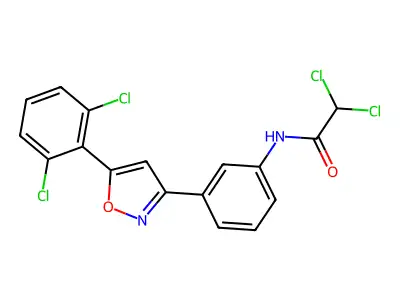 2,2-Dichloro-N-[3-[5-(2,6-dichlorophenyl)-3-isoxazolyl]phenyl]Acetamide structure