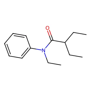 N,2-diethyl-N-phenylbutanamide structure