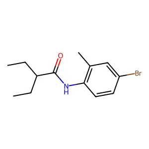 N-(4-bromo-2-methylphenyl)-2-ethylbutanamide structure